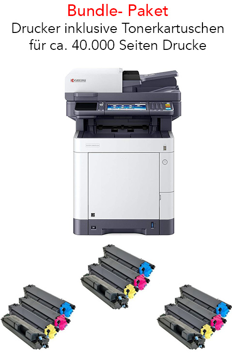 Drucker-Bundle Kyocera Ecosys M6635cidn MFP und Toner für ca. 40.000 Seiten